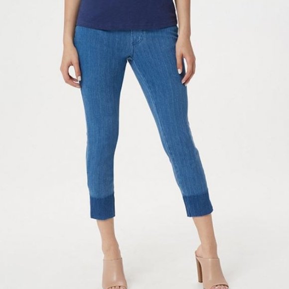 qvc kim gravel crop pants